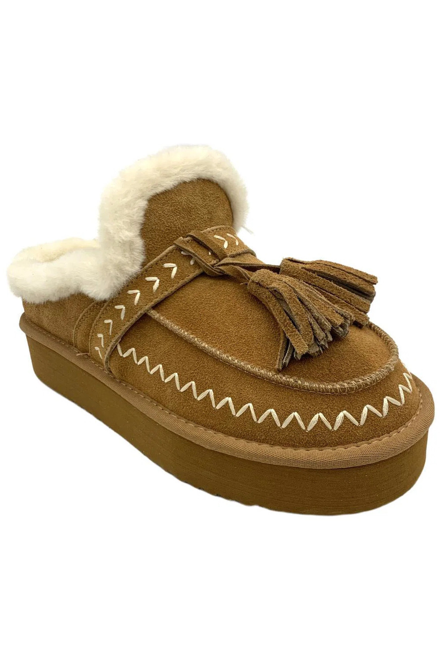 Vintage Havana Women's Charm Slippers Chestnut - Medium